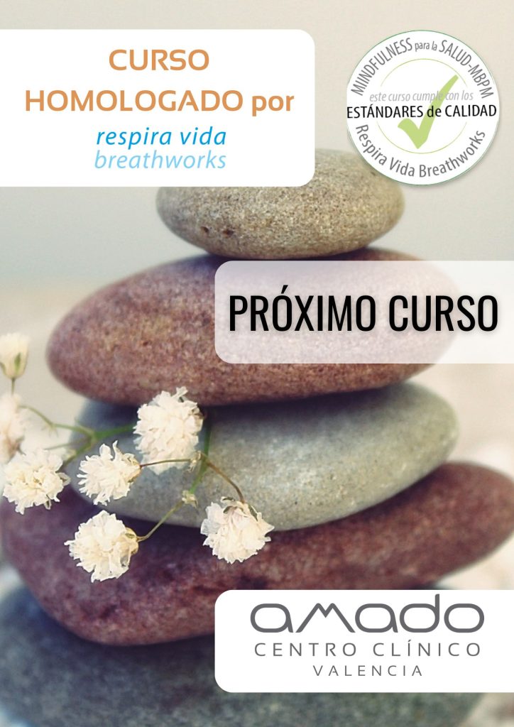 Información de calidad de los próximos cursos de mindfulness en Valencia, sello respiravida.